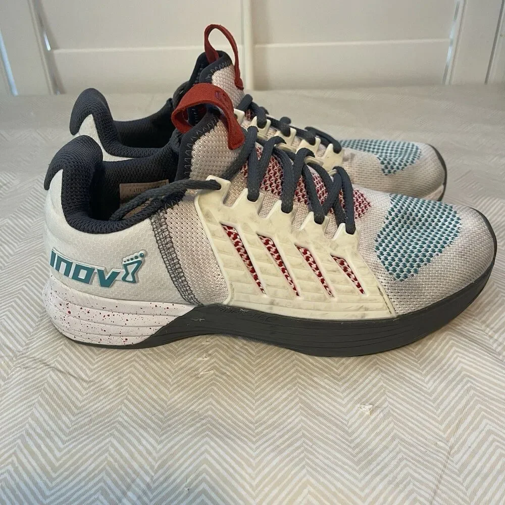 Inov8 Tennis Shoe Sneakers US M8 - W9.5 F-Lite G300 White/Gray/Muti